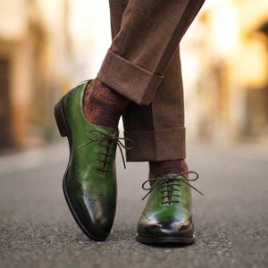 Wholecut Oxfords - Green
