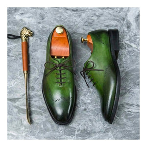 Wholecut Oxfords - Green