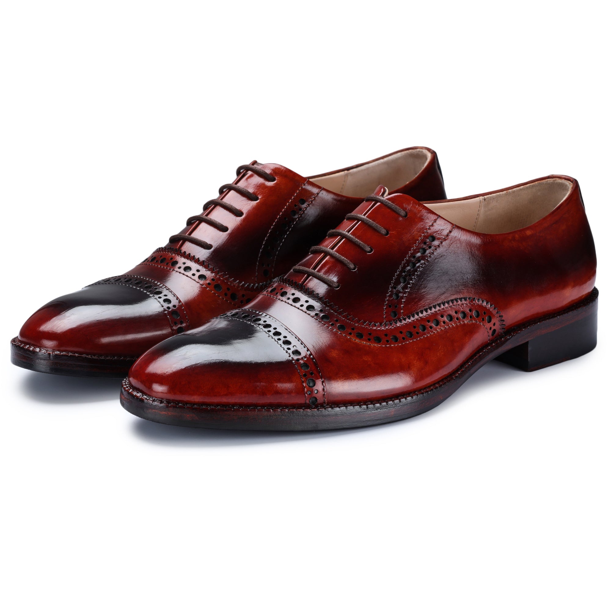 Lethato Classic Captoe Oxford - Red & Black STANDARD / US 10.5-11 / UK 10 / Red & Black Lethato Classic Captoe Oxford - Red & Black STANDARD / US 10.5-11 / UK 10 / Red & Black