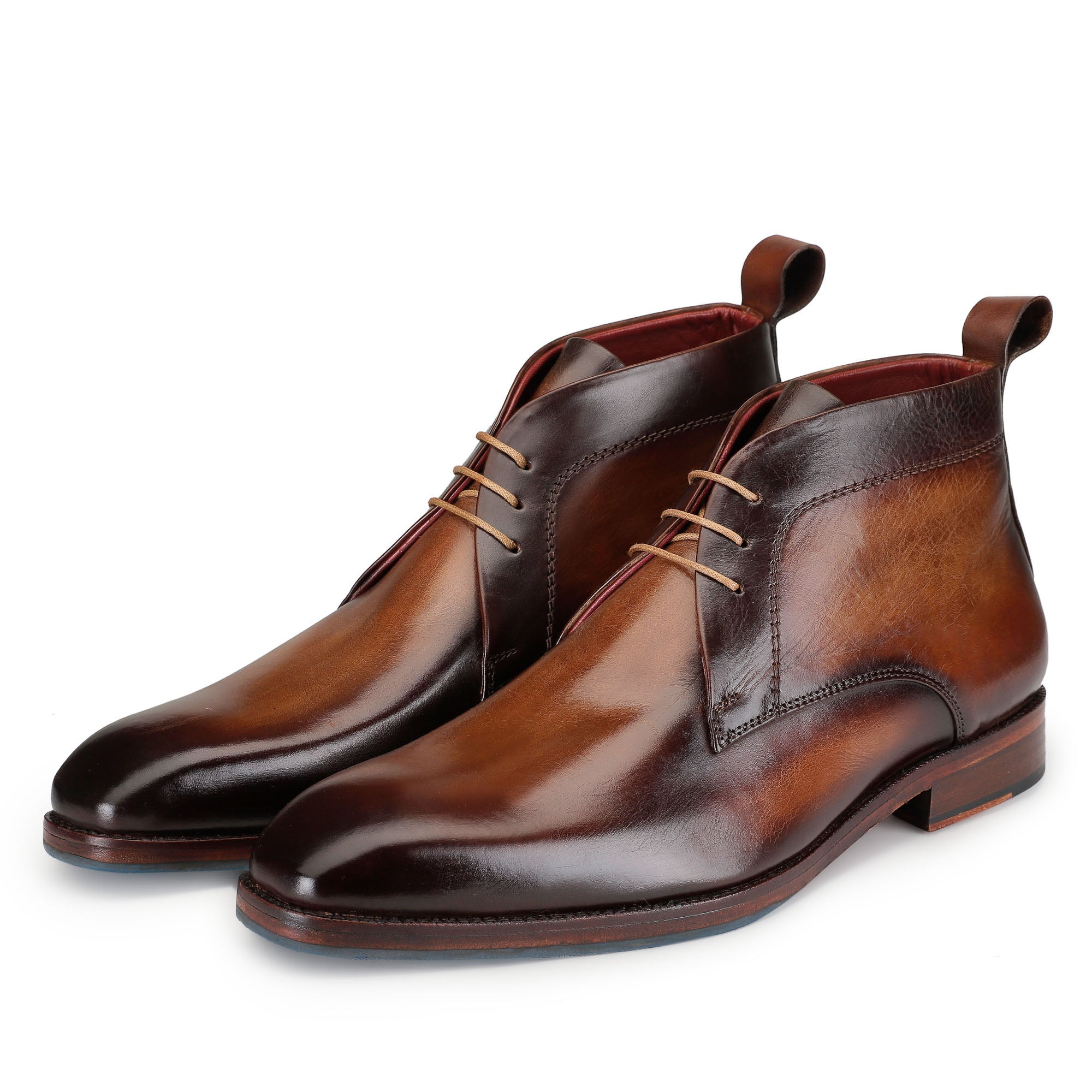 mens brown dress chukka boots Rockport Classic Break Chukka (Dark Brown Leather) Men's Boots