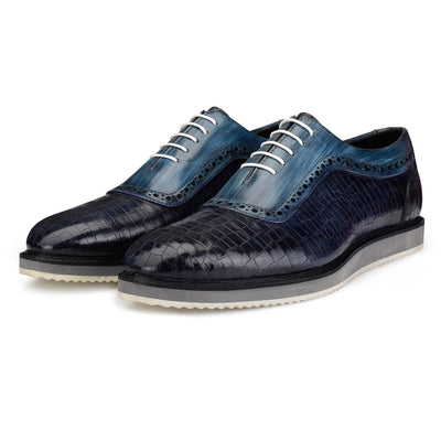 Luxury Oxford Dress Sneakers for Men | Lethato