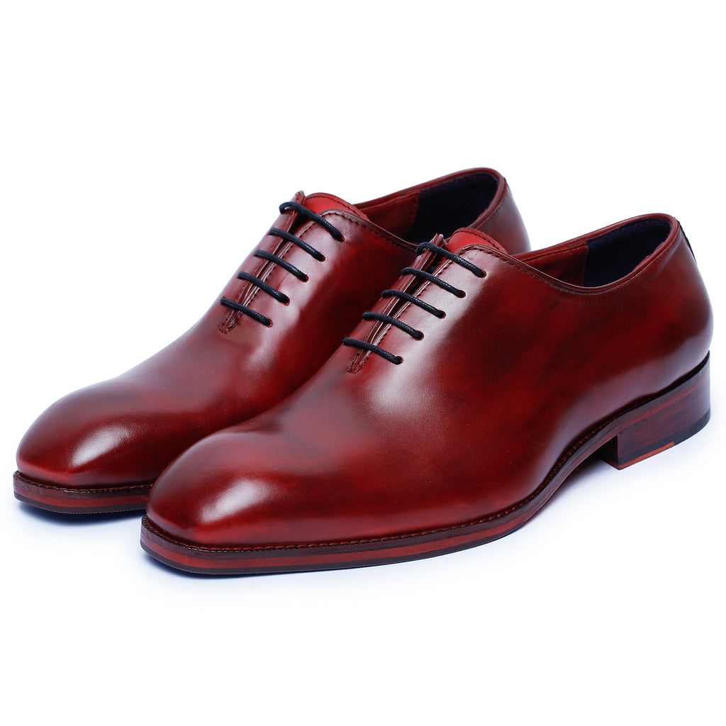 Wholecut Oxford - Wine Red/Oxblood Shoes | Groomsmen Shoes | Lethato UK 14 / US 14.5 - 15 / Euro 48 / Wine Red