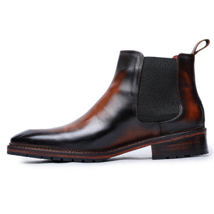 Mens Chelsea Boots- Brown : Lethato UK 6 / US 7 / Euro 40 / Brown