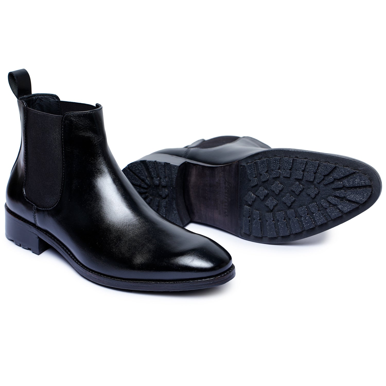 Mens Chelsea Boots- Black : Lethato STANDARD / US 11.5-12 / UK 11 / Black Mens Chelsea Boots- Black : Lethato STANDARD / US 11.5-12 / UK 11 / Black