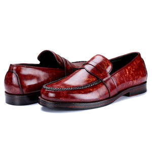 Penny Loafers - Reddish Brown