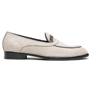 Penny Loafers - Gray Suede
