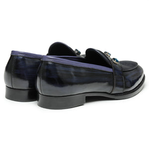 Saddle Loafers - Navy