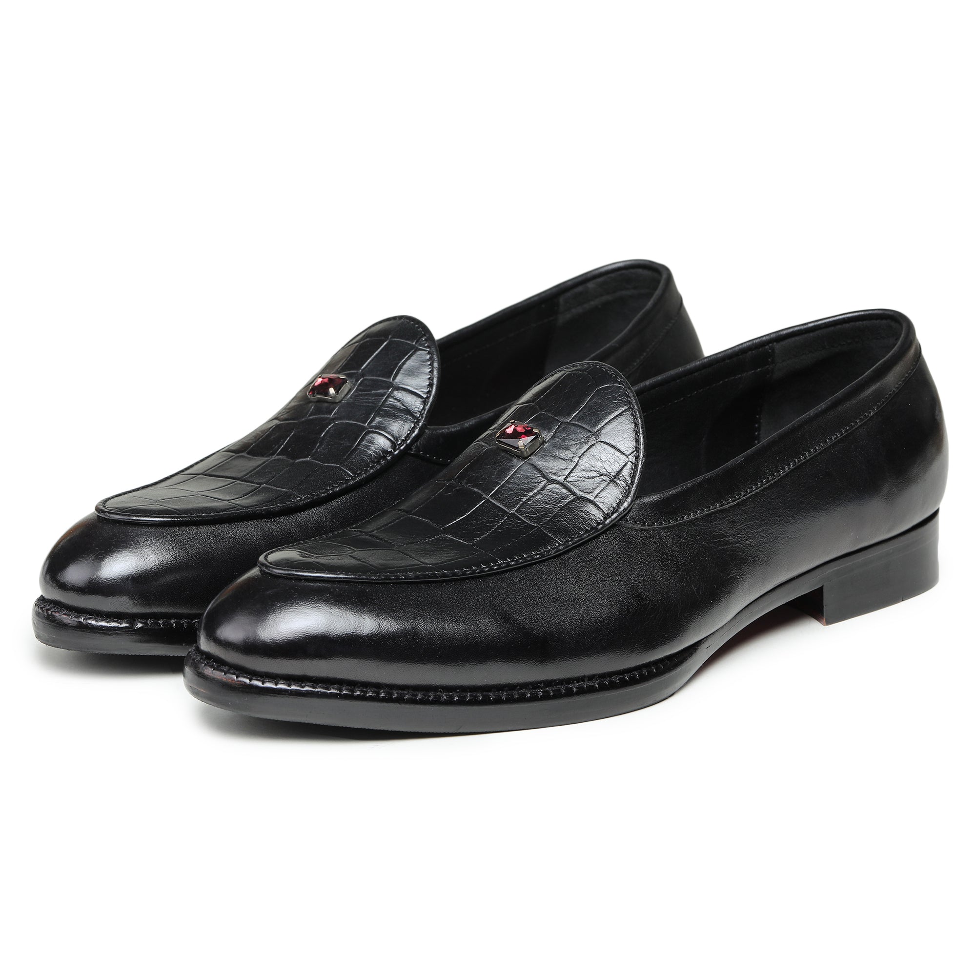 靴 magliano monster loafer 41 22ss Magliano zipped monster loafers - Black - Men | P3820119779
