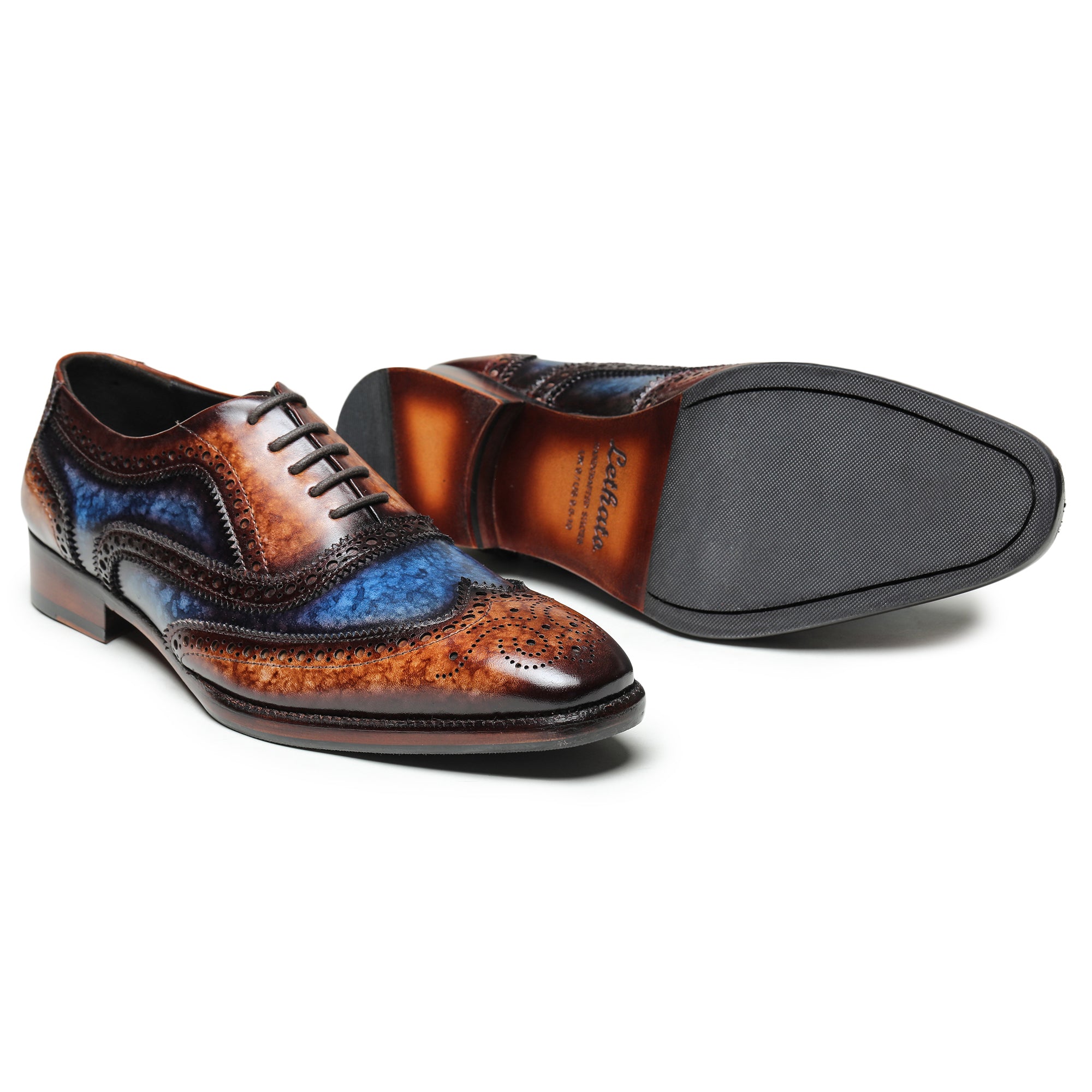 blue and brown mens dress shoes The Jack Shoe in Navy Size 7 by TAFT